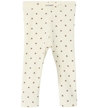 Lil' Atelier Leggings - Marienkäfer - Slim Rib - NbnLago - Turte