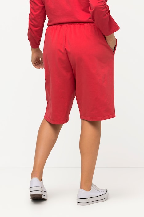 Sweat-Capri Rose, Wash Out, gerades Bein, Taschen
