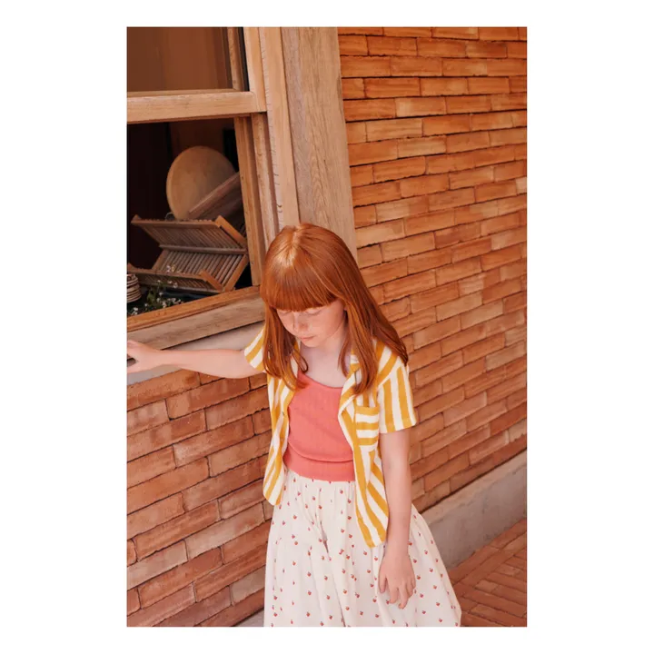 Emile et Ida Chemise Eponge Rayée | Jaune