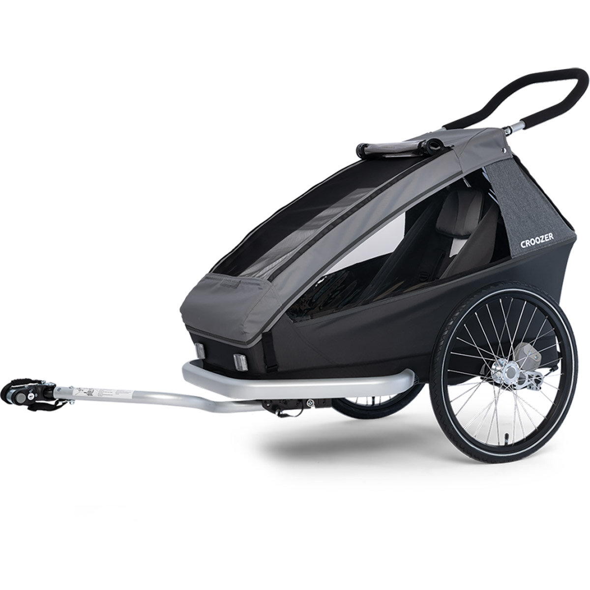 Croozer Croozer Kid Keeke 1 Fahrradanhänger 2in1 Mountain Grey