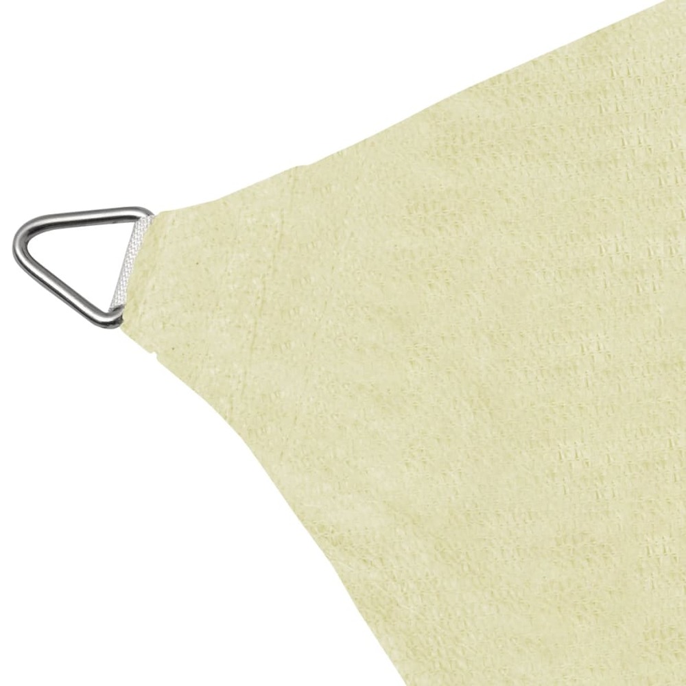 Parasol en pehd carré 3,6 x 3,6 m crème