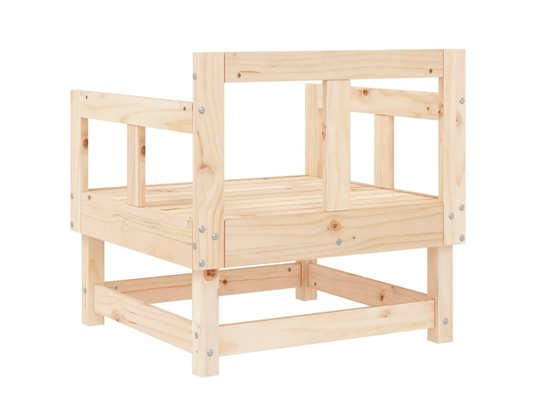VIDAXL - Fauteuil Chaises de jardin 2 pcs bois massif de pin