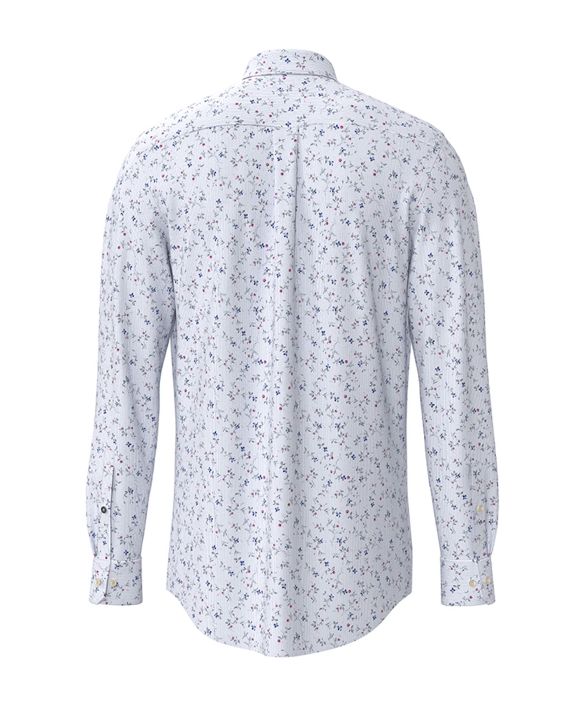 Fynch-Hatton Heren overhemd lange mouw blauw