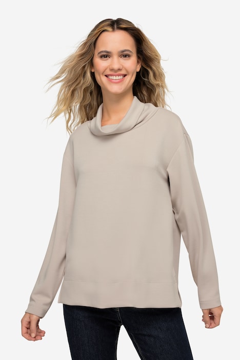 Sweatshirt, Rollkragen, Langarm