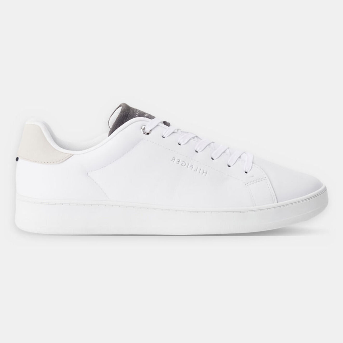 Tommy Hilfiger Baskets en Cuir Retro Court Clean blanches