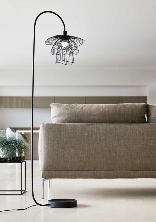 Forestier Papillon vloerlamp zwart