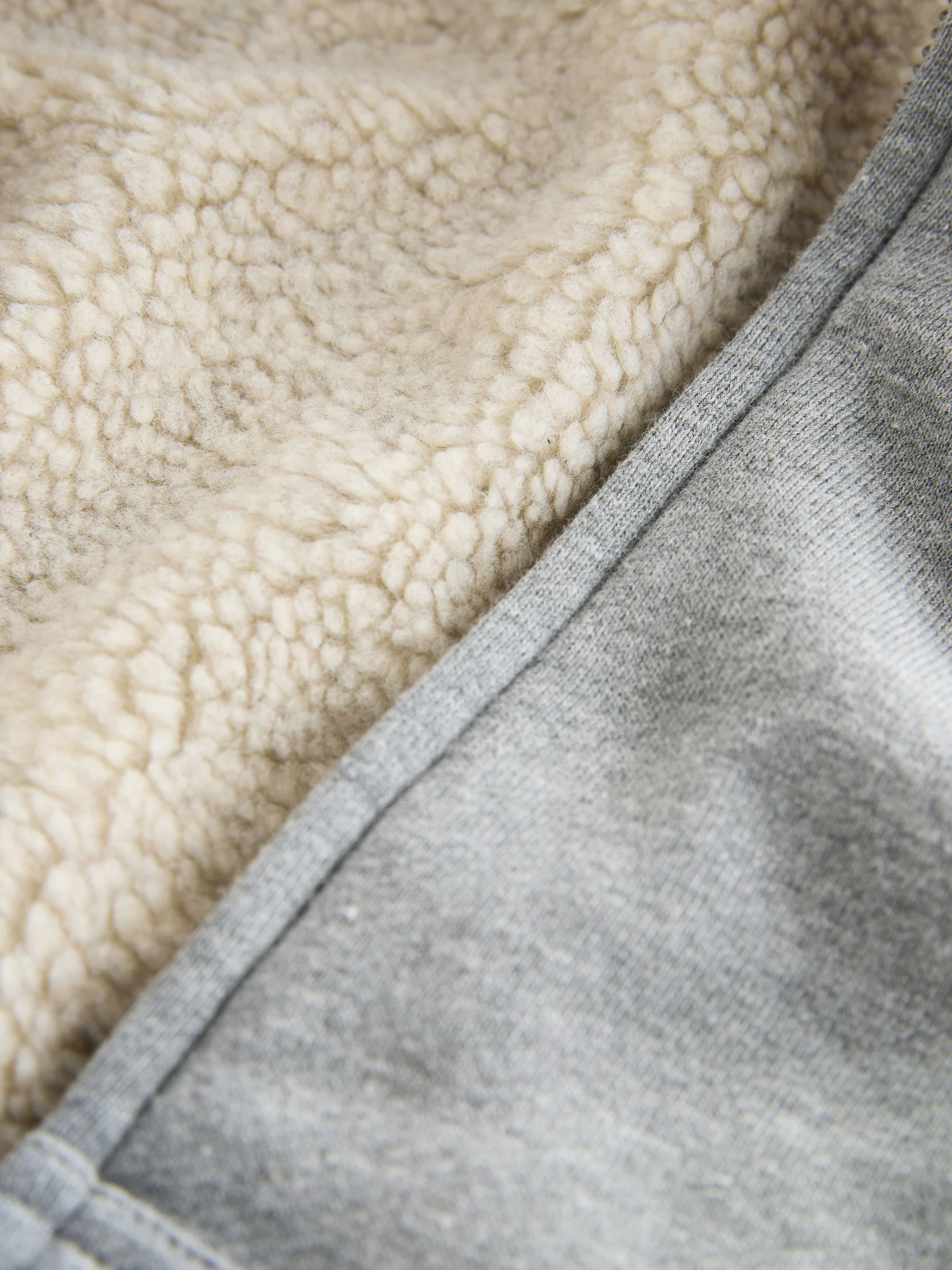 Grijs - Borg Fleece Zip Through Hoodie (3-16yrs)