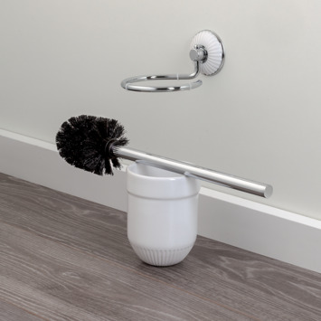 Tiger Ivy toiletborstelset chroom/wit