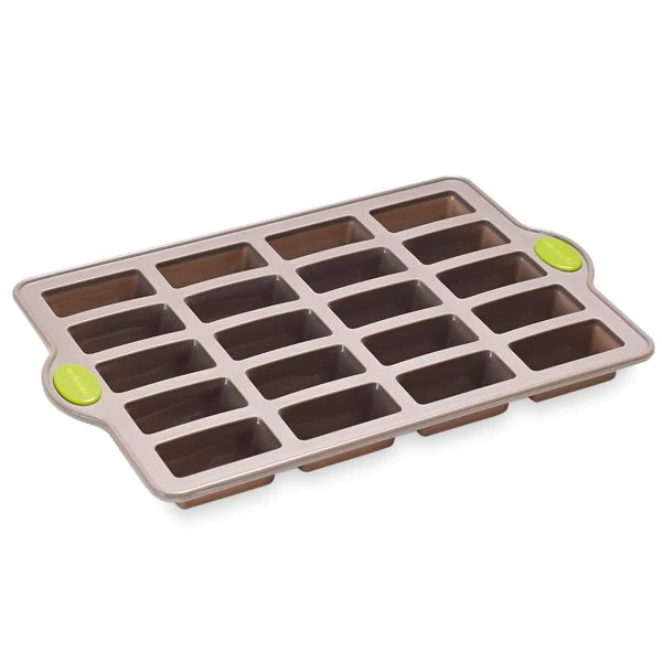 Rigiflex Plaque 20 mini financiers en silicone structure acier Mathon