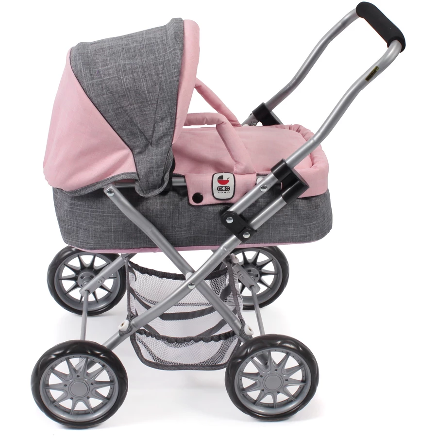 BAYER CHIC 2000 Mini-Kuschelwagen SMARTY Melange grau-rosa