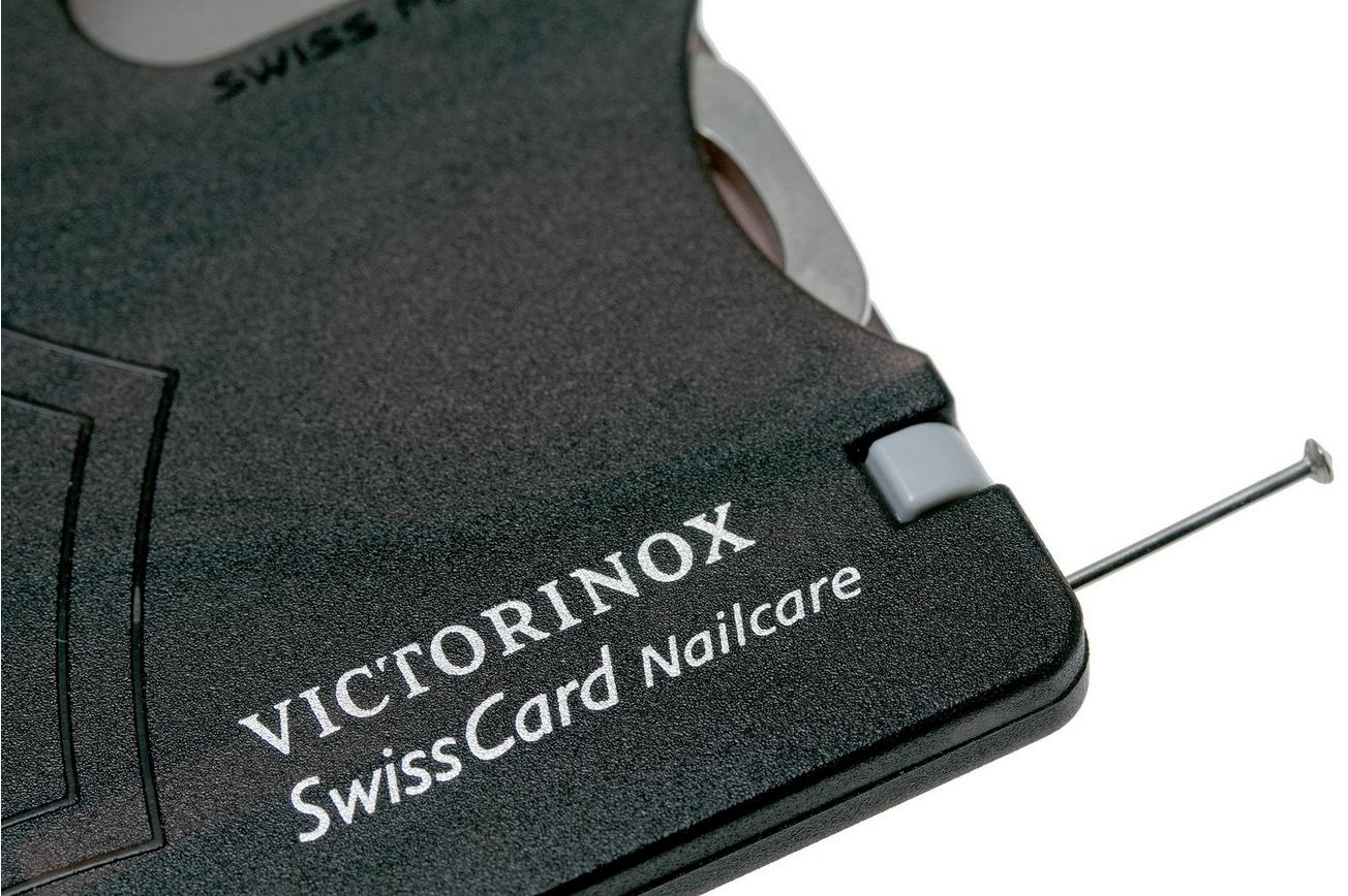 Victorinox SwissCard Nailcare transparant zwart 0.7240.T3
