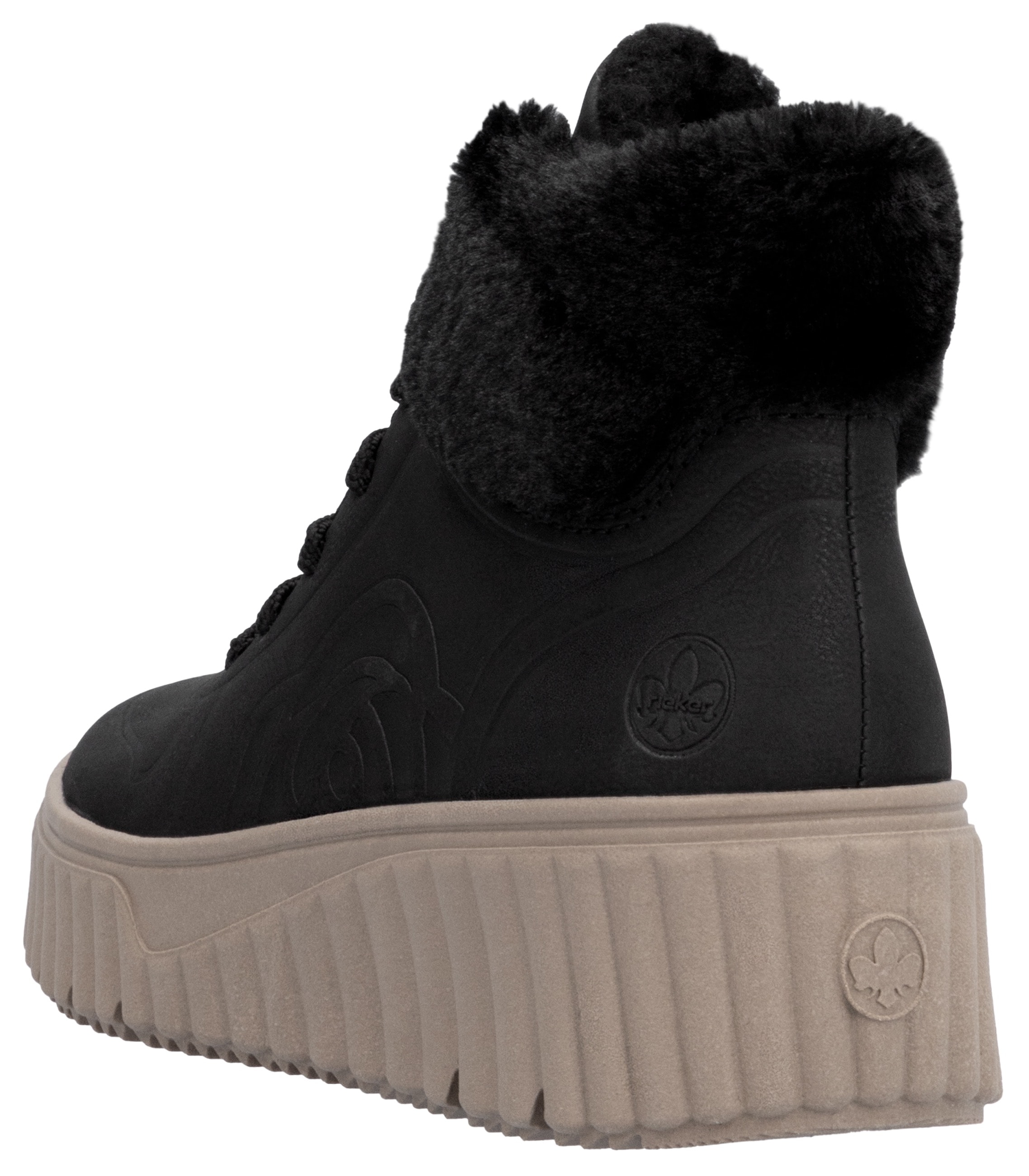 Rieker Winterboots  , Keilstiefelette, Schnürboots mit Innenreissverschluss