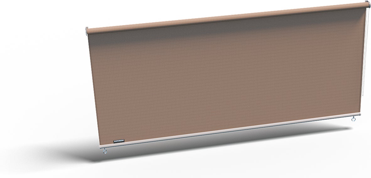 Platinum rolgordijn Sun & Shade Coolfit bruin 240 x 296 cm
