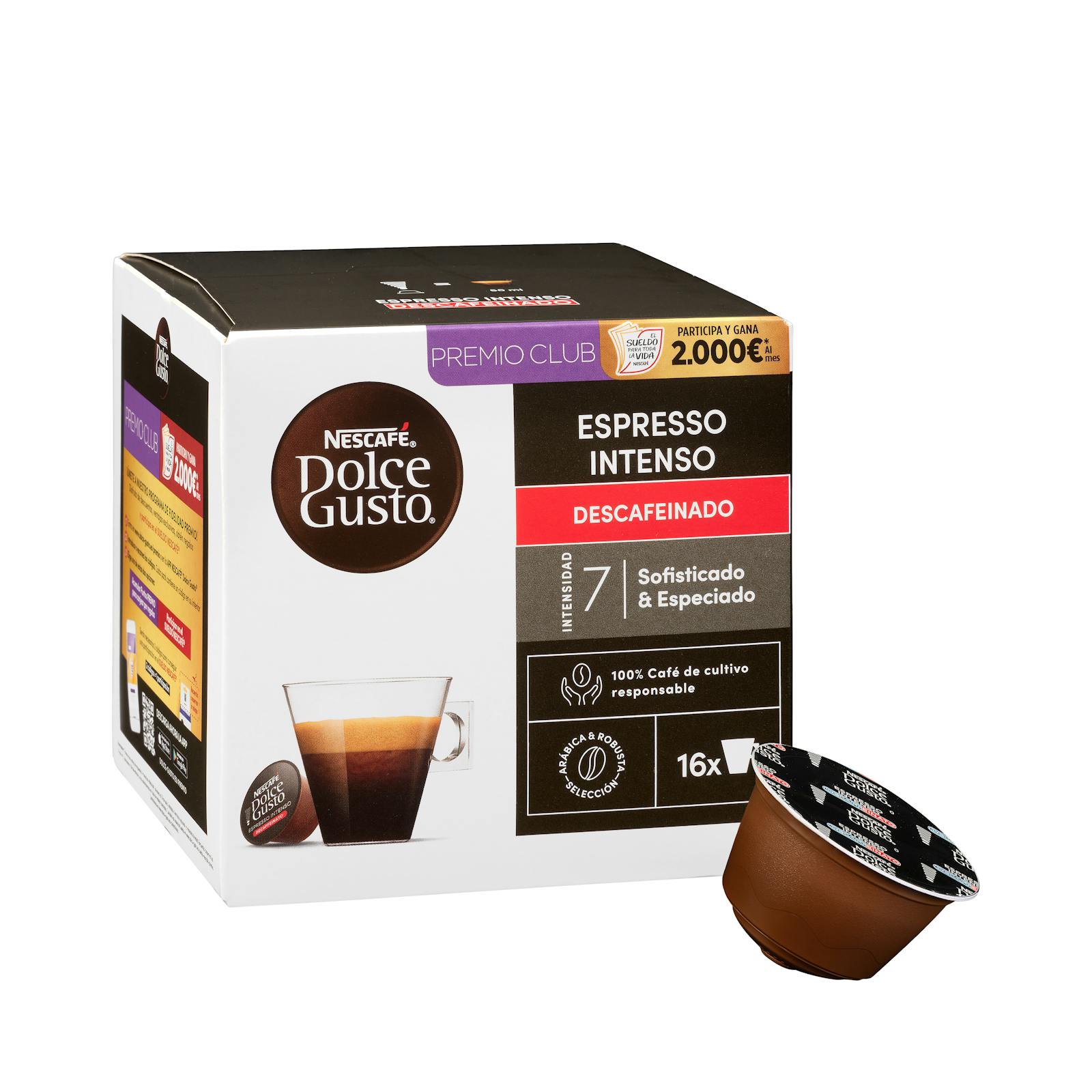 Capsules de café décaféiné Dolce Gusto Intense Espresso