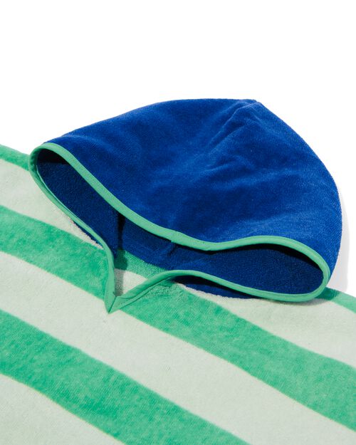 poncho de plage enfant 68x78 rayures