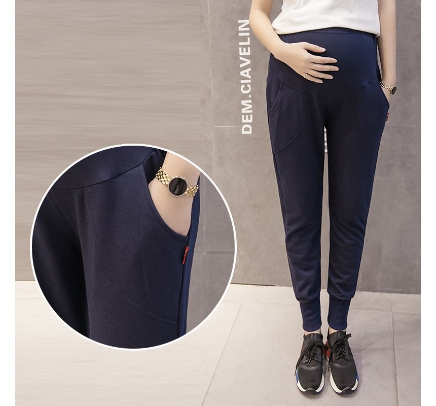 Levsayte - Maternity High Waist Plain Harem Pants