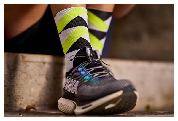 Chaussettes de Running Incylence Peaks Blanc Vert