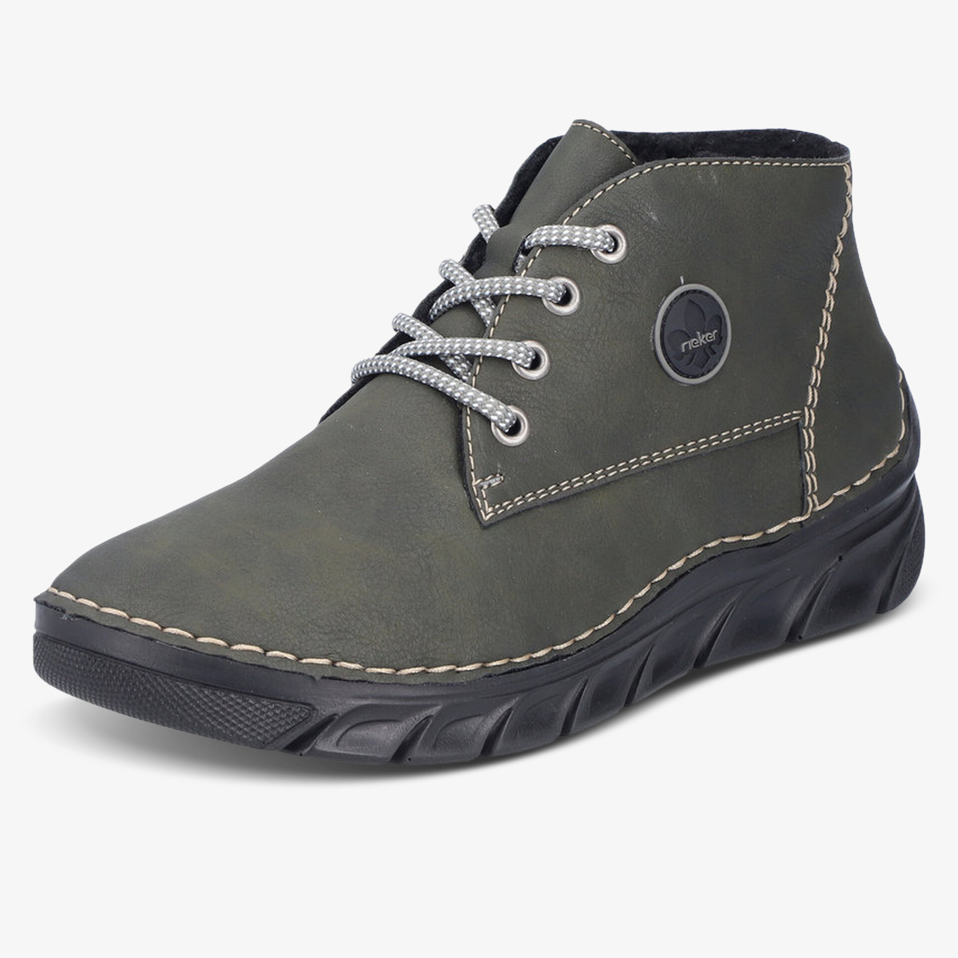 rieker Damen Schnürstiefeletten grün