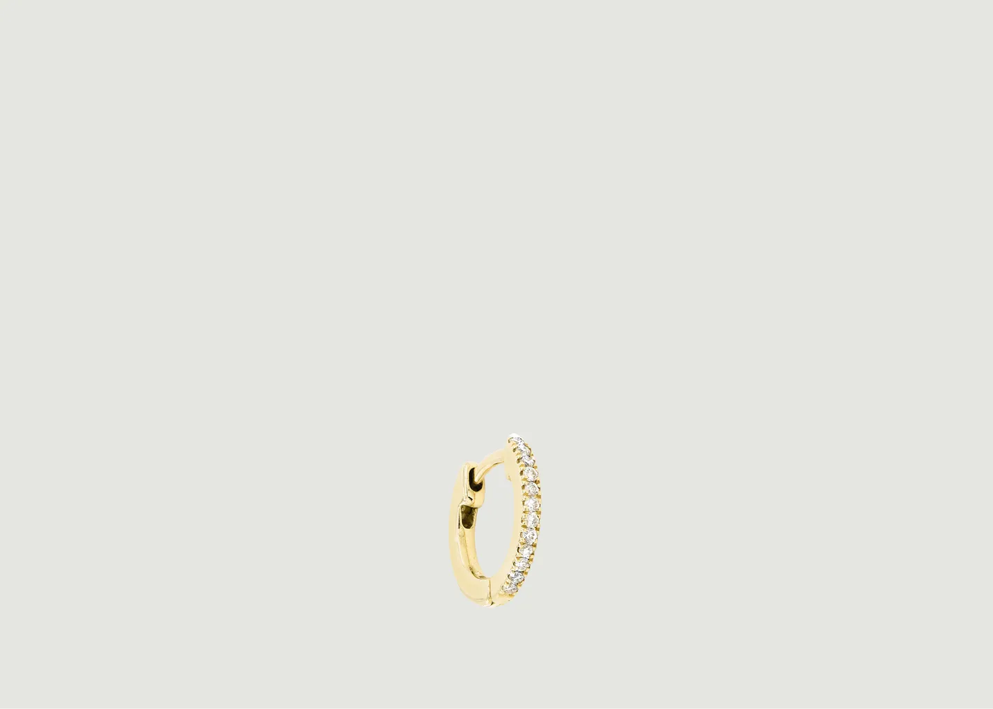 Mini créole Iris diamants blancs 0,8 cm Douze Paris