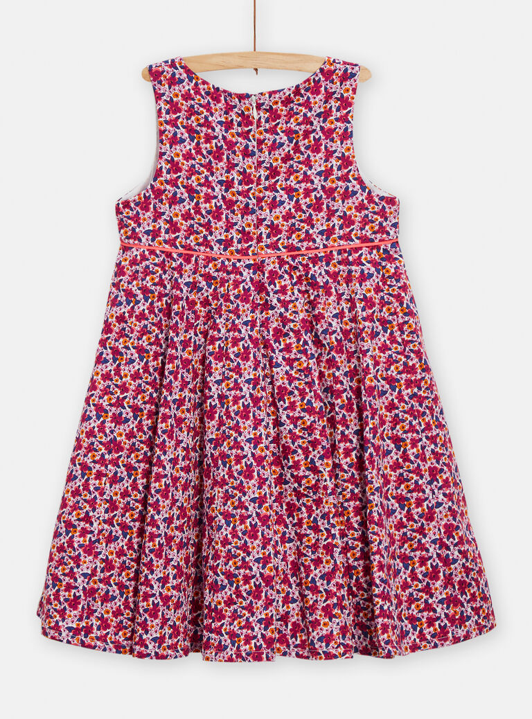 Robe imprimée fleuri pour fille