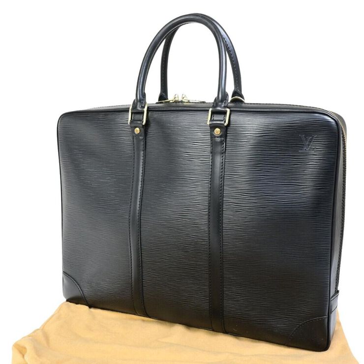 Louis Vuitton Vintage Louis Vuitton Porte Documents Voyage Black