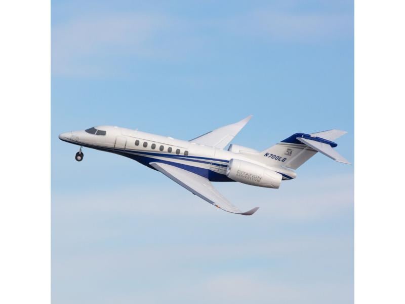 E-flite Flugzeug UMX Citation Longitude BNF Basic Passagierjet mit 2 Impeller