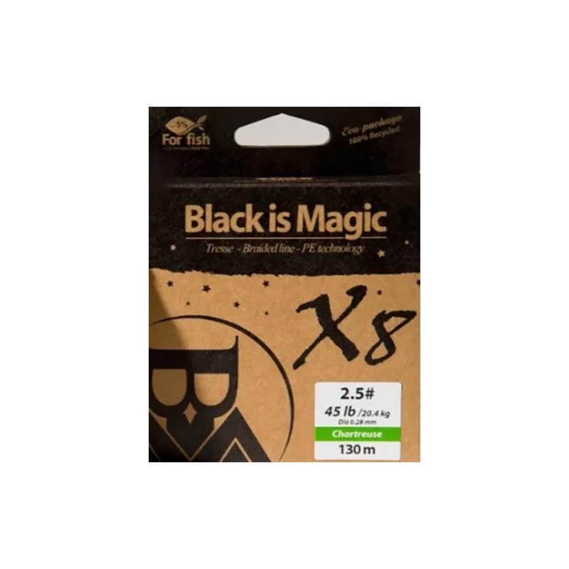 Tresse Bim Tackle Black Is Magic Chartreuse - 130M