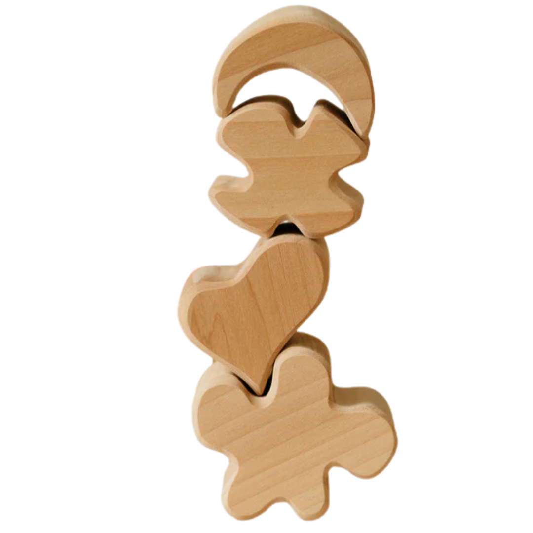 grimm's bouwblokken set - geel - 13st