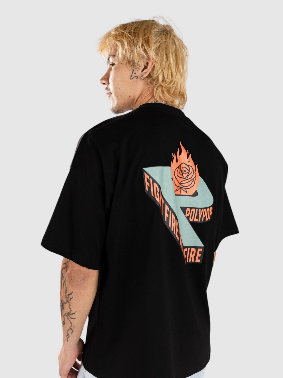 Polypop Big P T-Shirt black