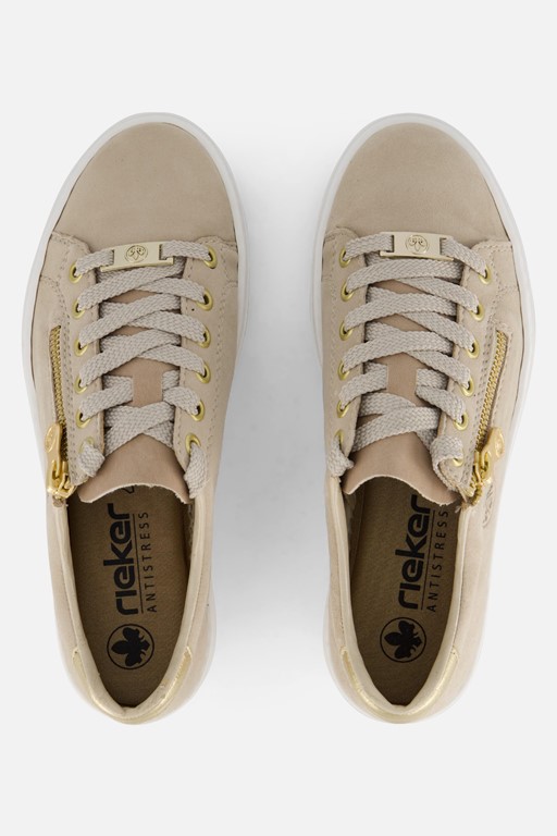 Rieker Sneakers beige Leer