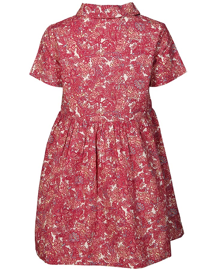 Kleid TINY PAISLEY in bordeauxviolett