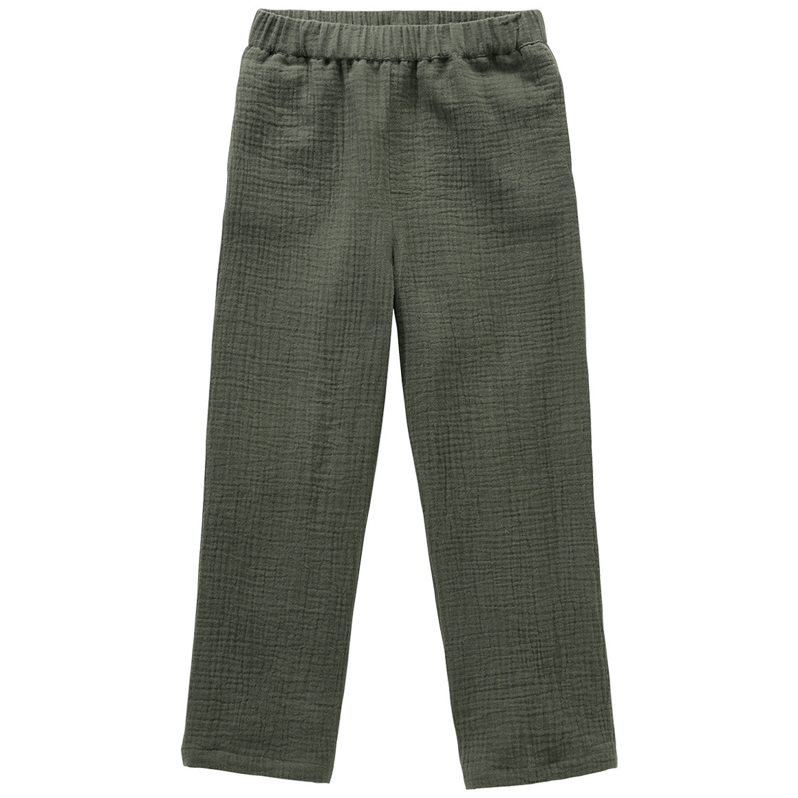 Jonas Nielsen Mädchen Musselin-Hose aus Bio-Baumwolle dunkelgrün
