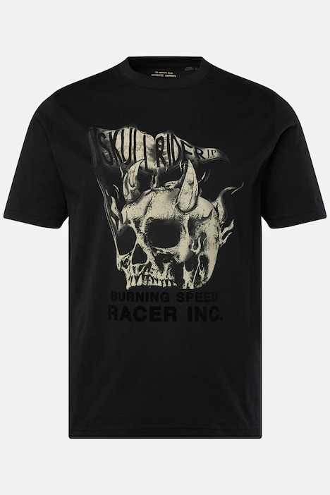 T-Shirt, Halbarm, Brust-Print, Rundhals, bis 8 XL