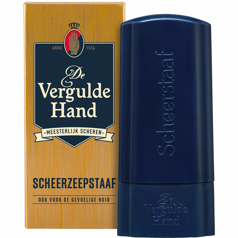 Vergulde Hand Scheerzeepstaaf 75 gr