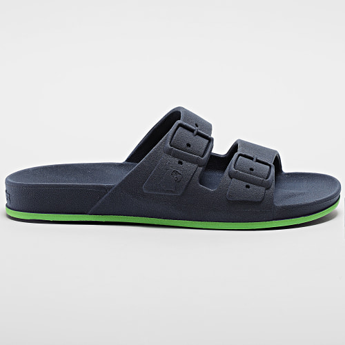 Sandales Brasilia Navy Green Fluo