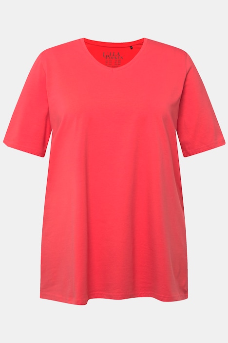 T-Shirt, A-Linie, V-Ausschnitt, Halbarm