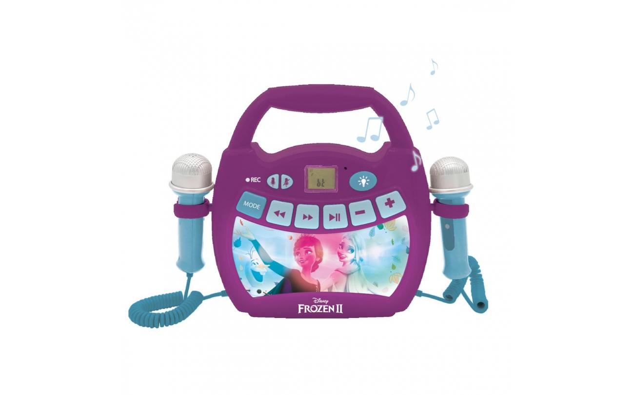 Frozen 2 bluetooth karaokespeler met 2 microfoons
