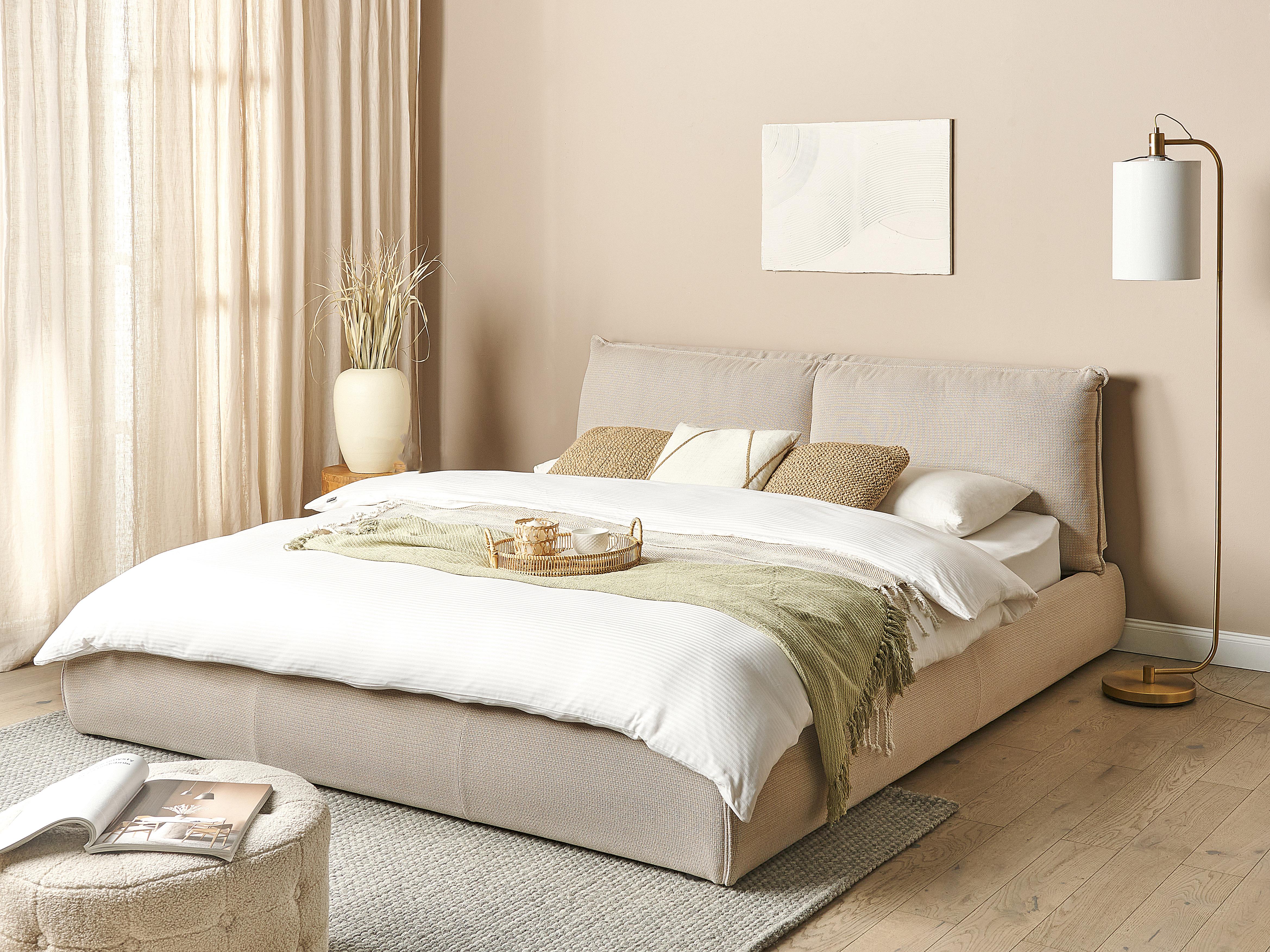 Bed Stof VINAY 180 x 200 cm Beige