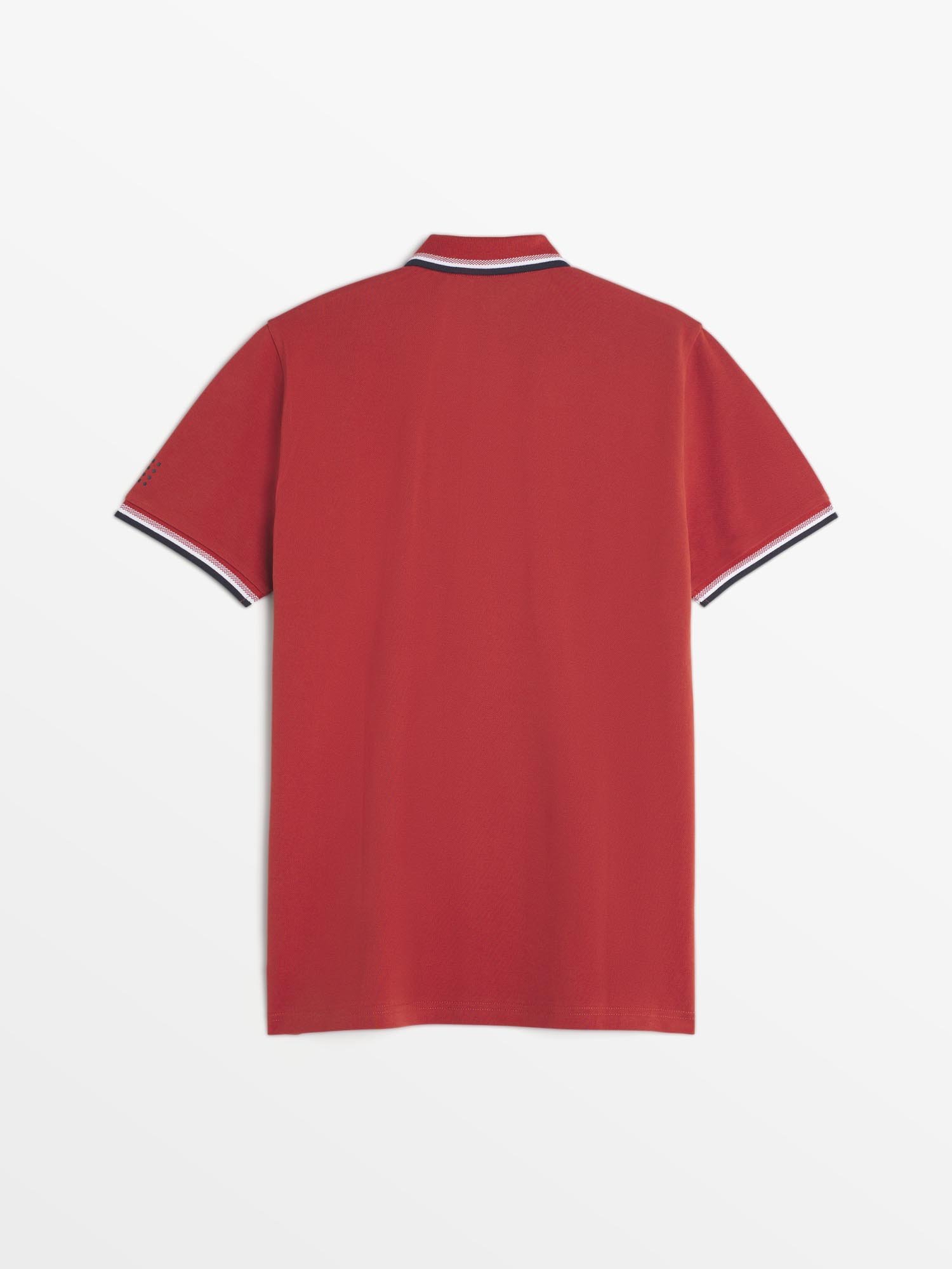 Polo Homme Coton Biologique Rouge
