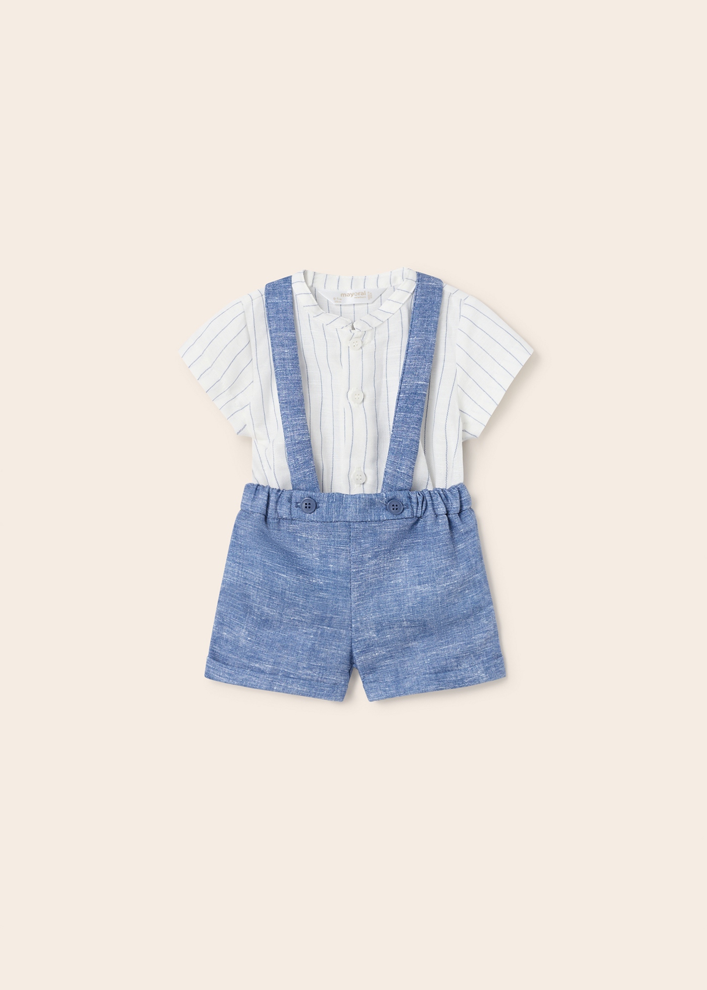 Conjunto de linho de 2 peças para recém-nascido