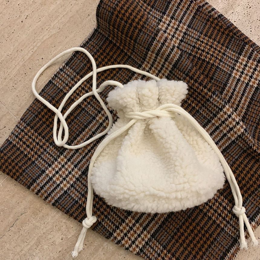 Glotto - Fuzzy Crossbodytas met trekkoord