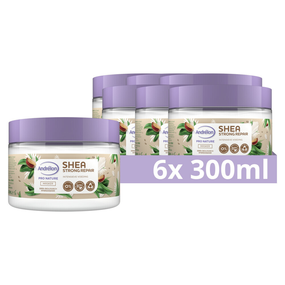 6x Andrelon Haarmasker Shea Strong Repair300 ml