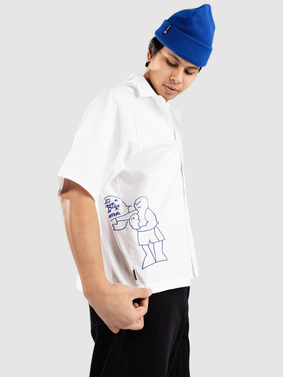 adidas Skateboarding Shmoofoil Button Shirt white