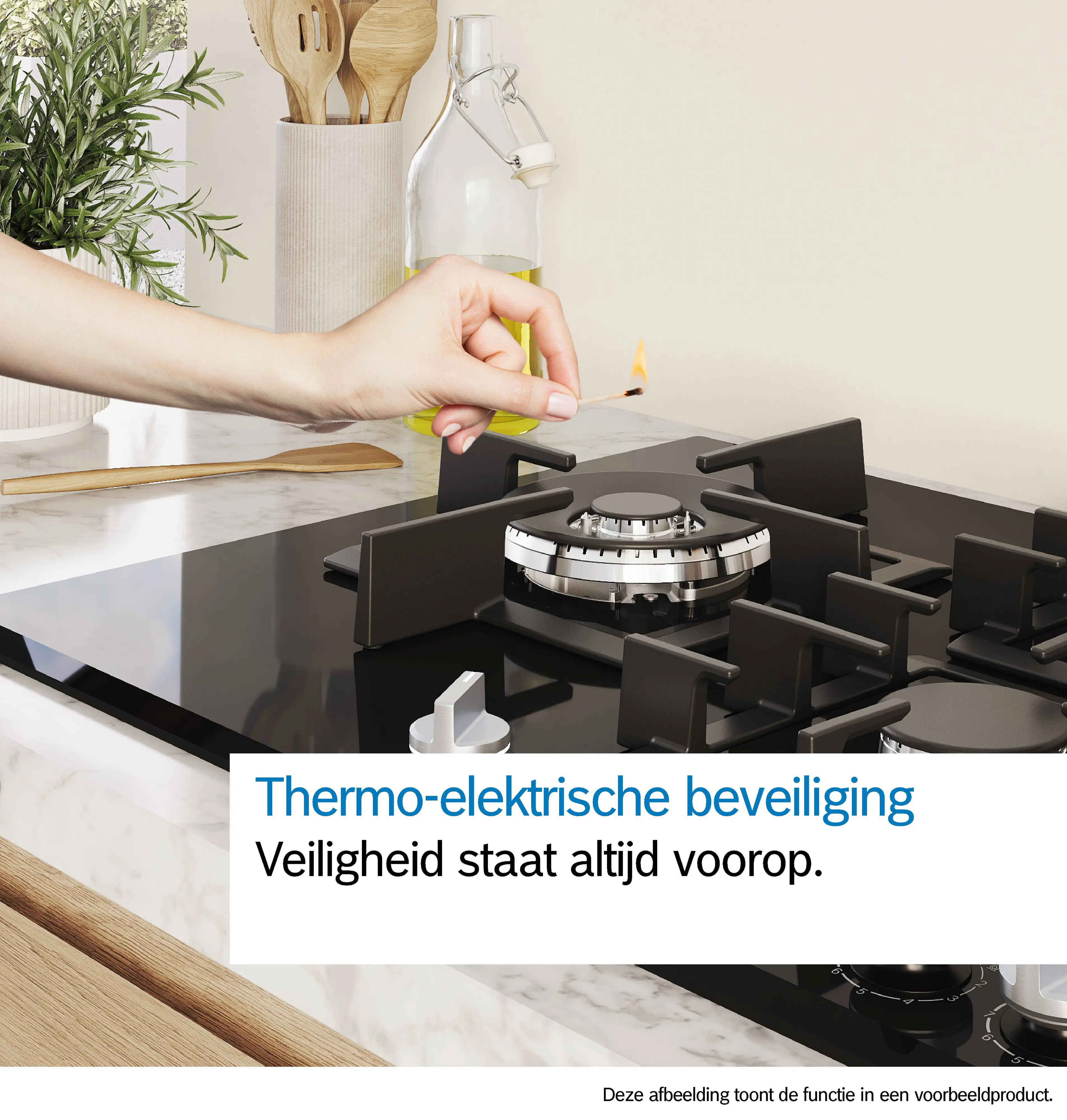 Serie 2 Gaskookplaat Inox