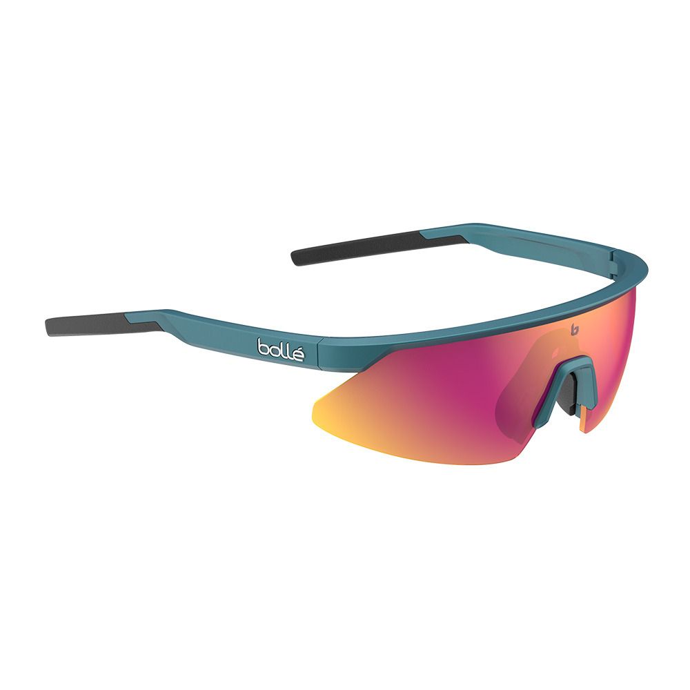 Bolle MICRO EDGE - Lunettes de soleil polarisés creator teal metallic/volt+ ruby