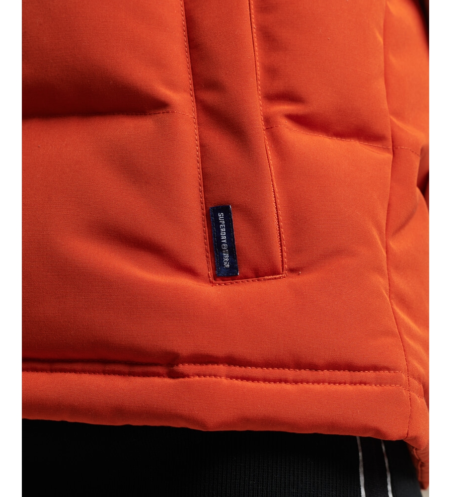 Colete com capuz Superdry Vintage Everest laranja