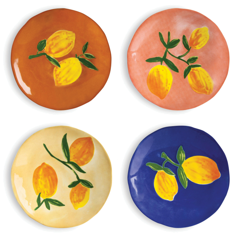 &klevering Lemon gebaksbordje Ø16 set van 4