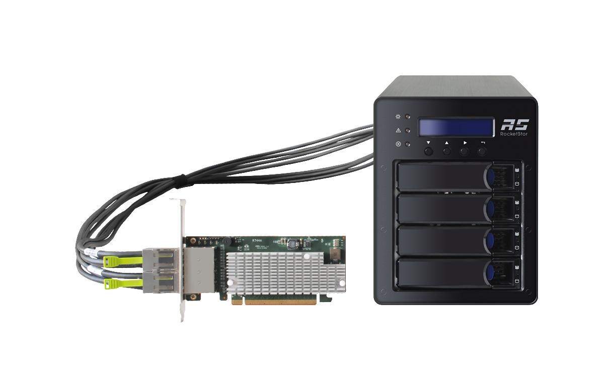 RAID-Controller SSD6540 4-Bay U.2 NVMe RAID Storage Solution<br>Highpoint SSD6540 NVME RAID-StorageSolution