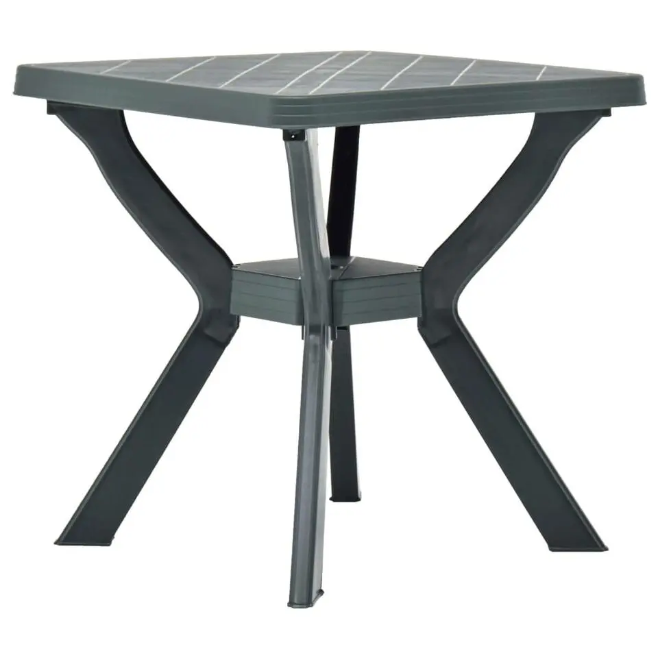 vidaXL - Tuintafel - Groen - Kunststof