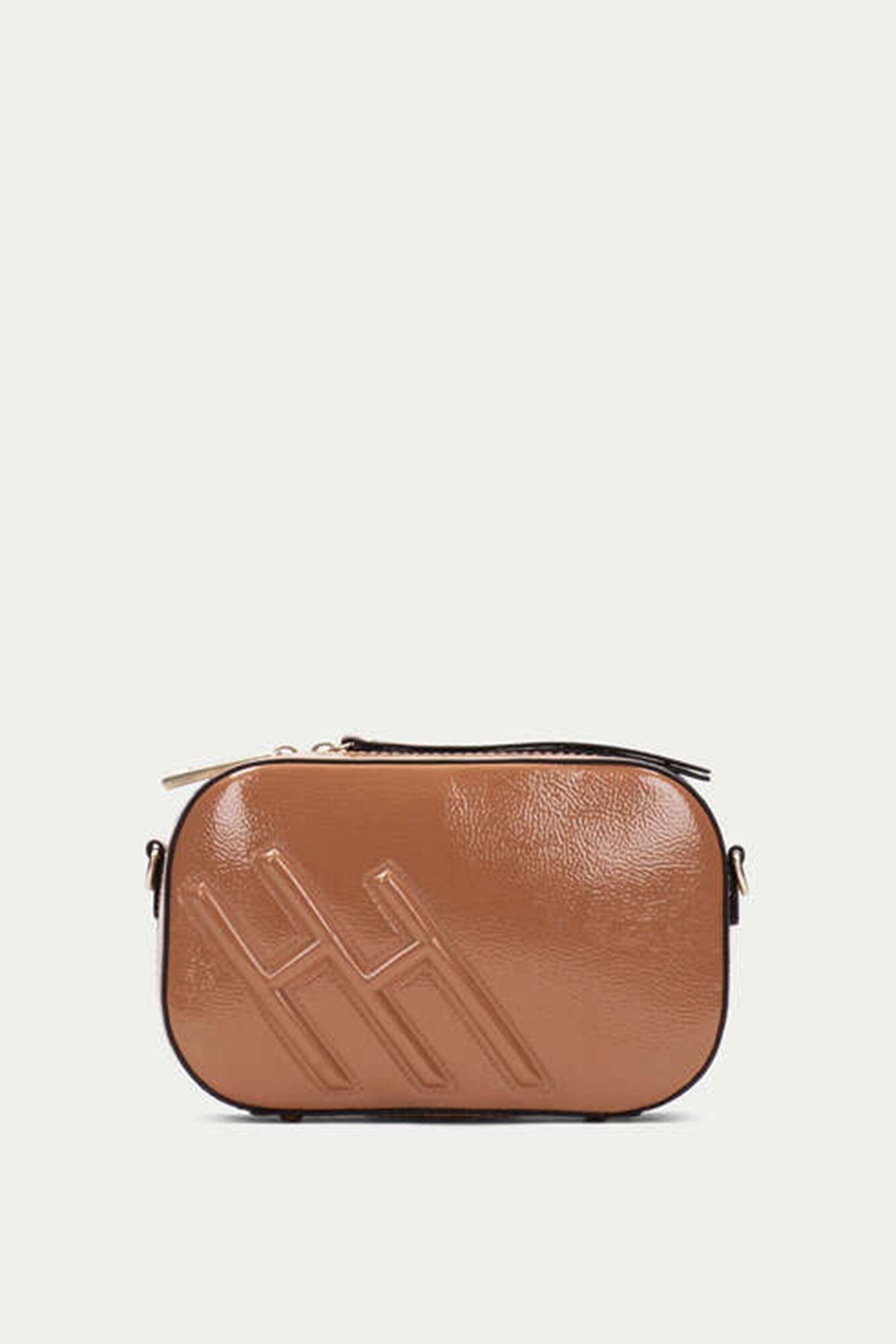 Bolsa retangular com fecho de correr - Areia